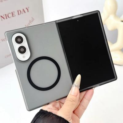 Minimalist Clear and Translucent Magnet Adsorption Case for Samsung ZFold8 Ultra Fold8 All-inclusive Protection Shockproof Cover