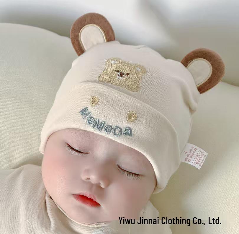 

Шапочка для новорожденного из чистого хлопка, весна-осень 0-12 months elastic