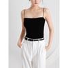 Elegant Pleated Camisole with Built-in Bra & Chest Pads - Women's Summer Outerwear
