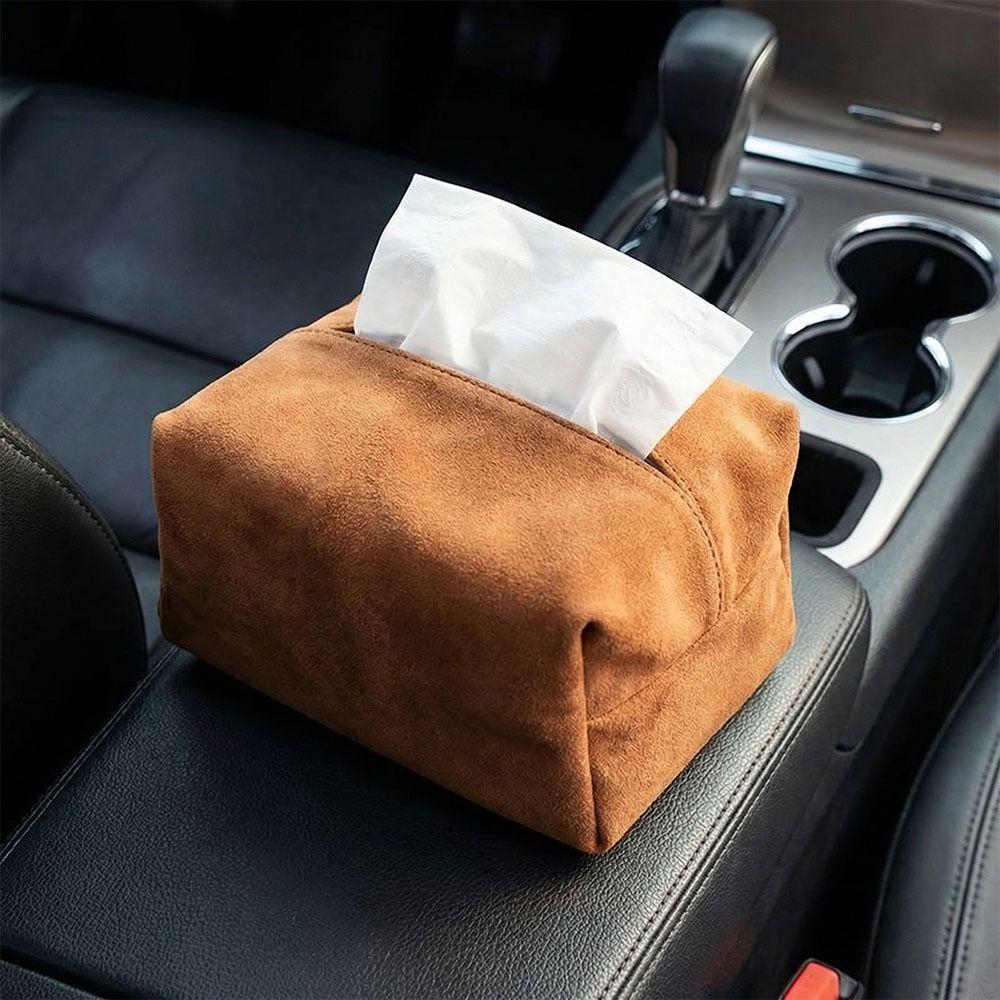 Magnetic Design Sun Visor Storage Luxury Style Auto Ceiling Holder Magnetic Tissue Box Home Use