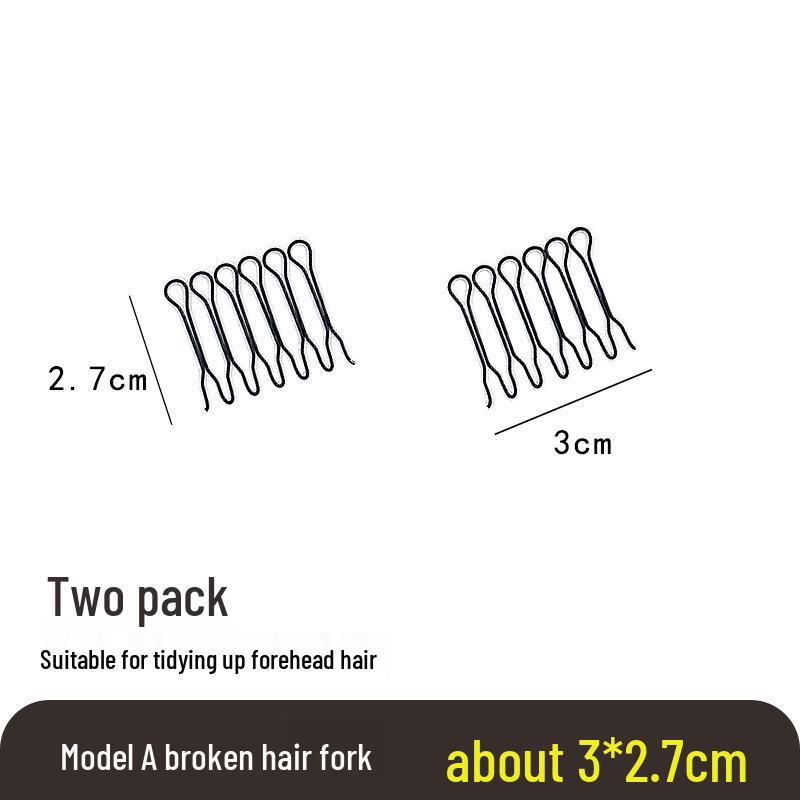 

Невидимые черные заколки для волос: Бесшовные заколки-гребни для челки и высоких причесок, укрощают пушистые волосы, женский головной убор