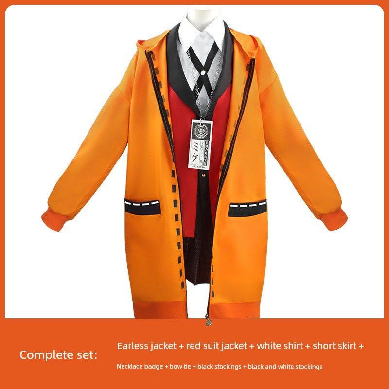Kakegurui Cosplay Costumes: Yumeko Jabami, Momoru Igarashi, Yuma Aoi, Mei Huangzhuanyue Cosplay Outfits