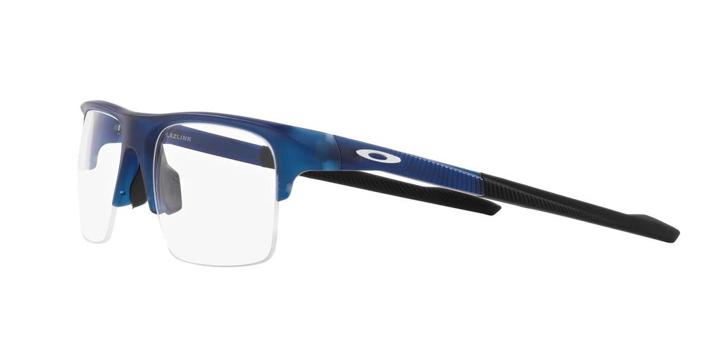 Oakley OX8061 Plazlink Matte Translucent Blue Prescription 56 Lenses Glasses, Frame/Demo Lens,