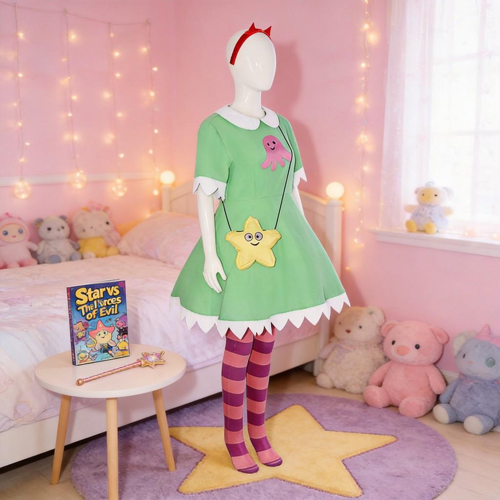 Star Vs The Forces Of Evil Princess Cosplay Costume With Spandex For Anime Conventions