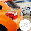 Car Detector ABS Chrome Cover Trim Back Tail Rear Light Lamp Frame Eyebrow 2PCs For Subaru XV 2012 2013 2014 2015 2016 2017