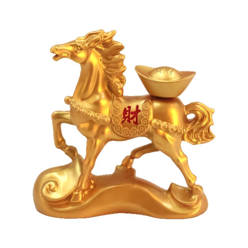 Rotating Ingots Horse Statue 2026 Horse Year Home Decoration Wealth Symbol Ideal For Opening And Housewarming Gift
