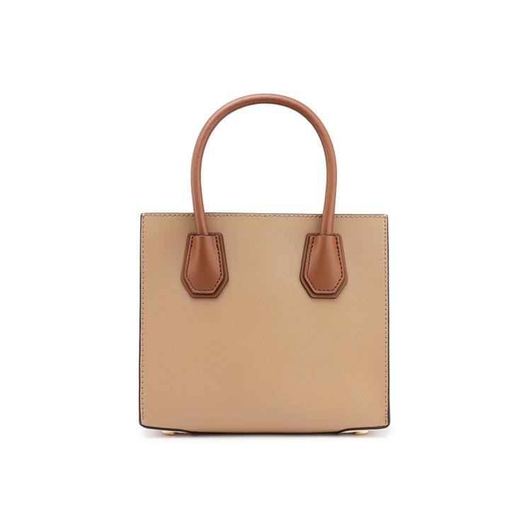 Michael Kors MK Mercer French Vintage Lock Leather Accordion Tote Shoulder Crossbody Bag Medium Women bags Camel 30H0GM9M8T-CAMEL-COMBO