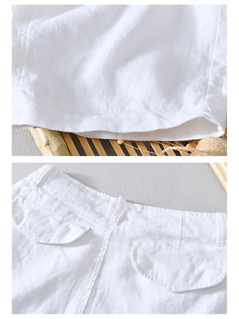 Men's Lightweight Linen Casual Shorts - Breathable, Versatile, Loose Fit Beachwear