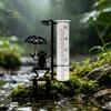 Rain Measurement Gauge Garden Frog Gauge, Metal Holding Umbrella Stake, Weatherproof Stake Decorative for Outdoor Yard Lawn Decor Backyard