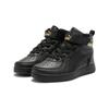 Puma Rebound Rugged Comfortable Mid-Top Kids Skate Shoes Kids Sneaker Black 388244-01