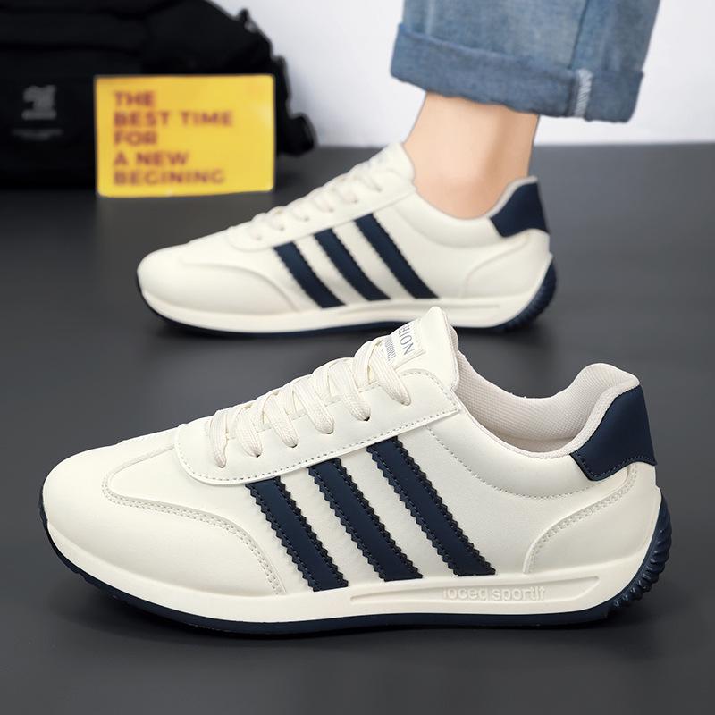Forrest Gump Men's Retro Leather Sneakers - Breathable Stylish Casual Shoes with Soft Sole