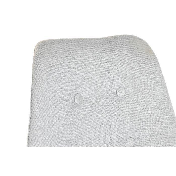 Chaise De Salle À Manger Polyester Gris Clair Chêne