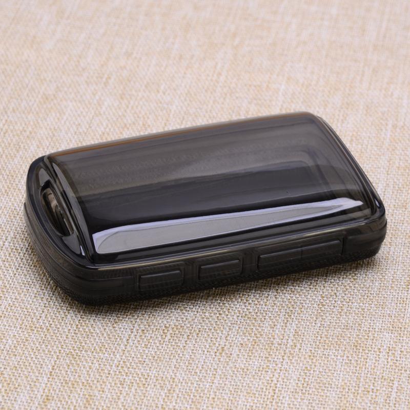 Car Remote Key Fob Full Cover Case Holder TPU Fit for Mazda 3 6 CX-30 CX-50 CX-90 CX-5 CX-9 MX-5 MX-30 Transparent Black