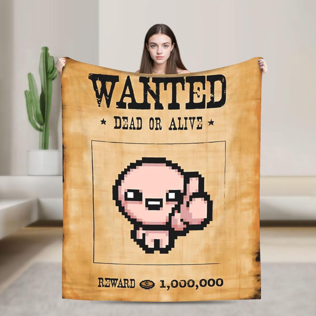 Soft Blanket Airplane Travel The Binding Of Isaac Throw Blanket  Flannel Bedspread For Couch Chair Print Sofa Bed Cover