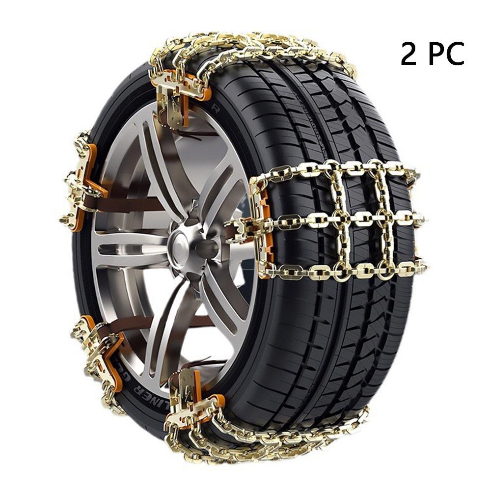 Thickened Stainless Steel Snow Chain Driving Safety Auto Anti-Skid Chain  for Tire Width 165-285mm