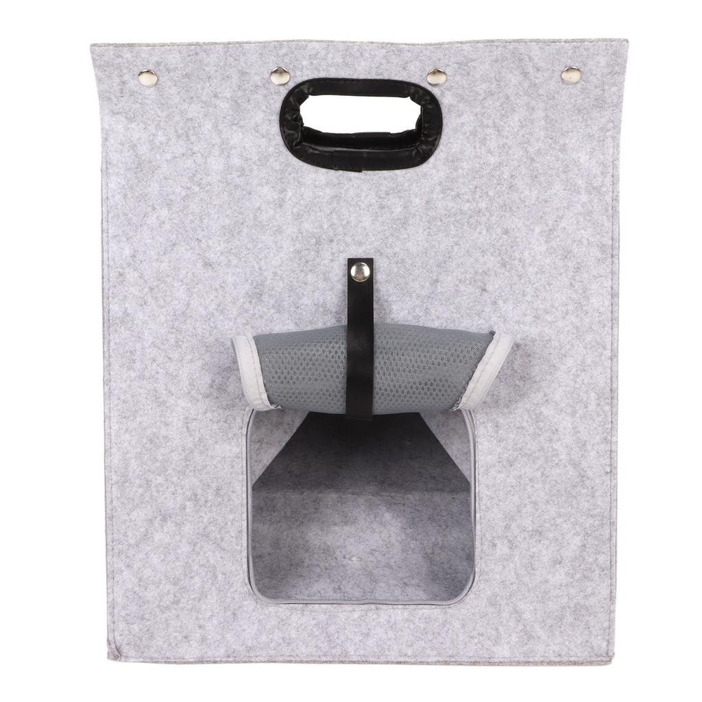 Filz Katzenbeutel Abnehmbar Waschbar Faltbar Atmungsaktiv Tragbar Katzenbeutel Haus für Kleine Katzen Hunde