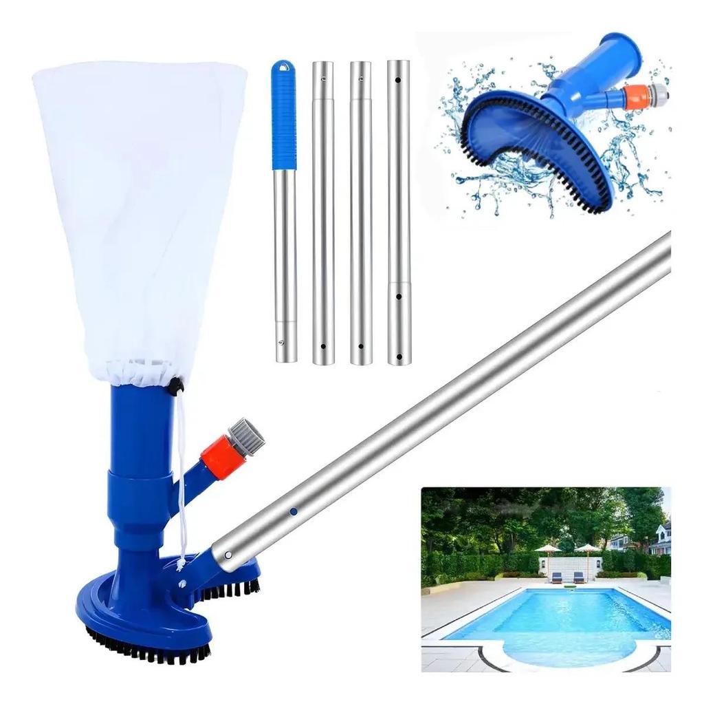 Jet Vacuum Pool Brush with Filter Bag - Cleaning Tool Accessories