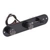 Loaded Guitar Control Plate Prewired 3 Way Blade Switch for Telecaster Electric Guitar Parts Black