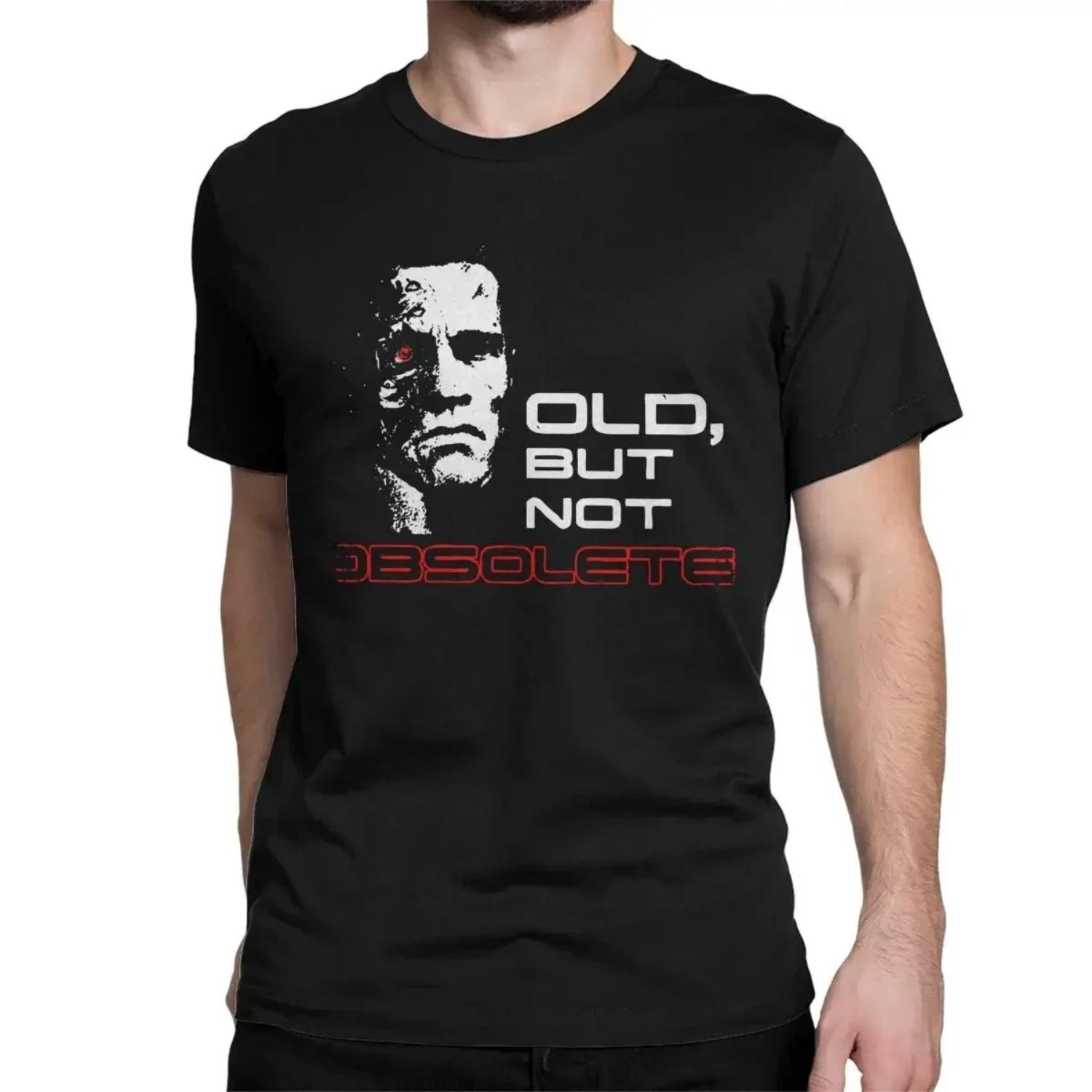 

Men s T-Shirt Terminator Classic Old But Not Obsolete Cotton Tee Shirt Short Sleeve T Shirt Round Collar Clothes Unique S разноцветный