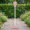 Automatic Bubble Machine Street Light Outdoor Bubble Blower with Lights And Music Adjustable Height Remote Control Bubble Maker for Parties Weddings