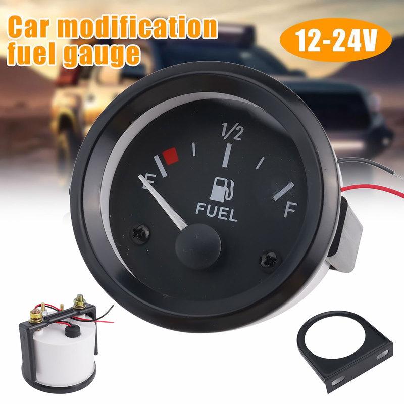 LED Backlit Fuel Gauge Meter Suitable for Most Cars Designed to Work on 12V Systems with Clear Readability Features