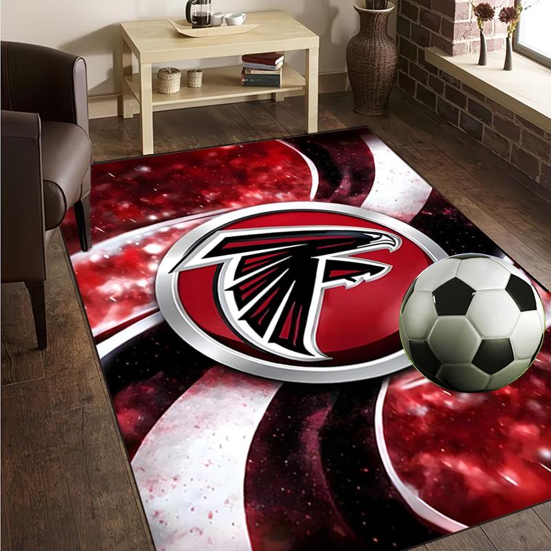 Atlanta Logo Rug Office Carpet Non-Slip Mat, Chair Rug Floor Covering for Gaming, Bedroom, Living Room , Home Decor Christmas Gift