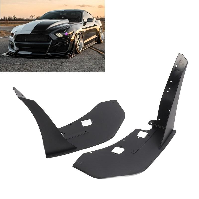 Front Bumper Corner Spoiler 1 Pair Front Side Corner Winglet Prevent Collision Long Lasting Use for  GT500 2014 To 2021