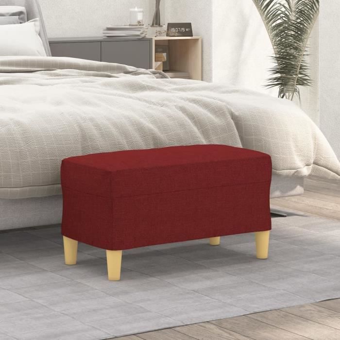 349373 vidaXL Bench Bordeaux 70x35x41 Cm Fabric