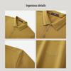 EMZ Men's Skin-friendly Thermal Long-Sleeve Polo Shirt