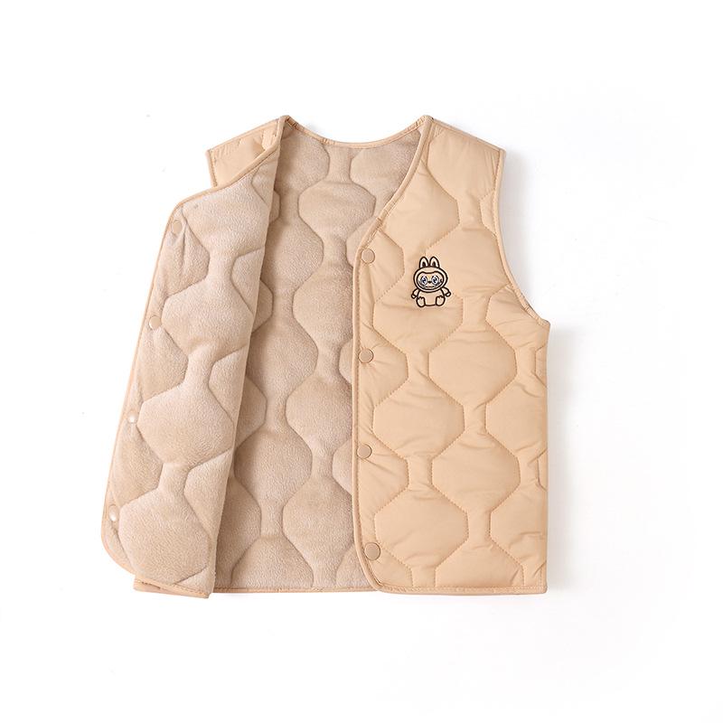 Children's Trendy Cotton Down Vest - Autumn & Winter Sleeveless Jacket for Boys & Girls