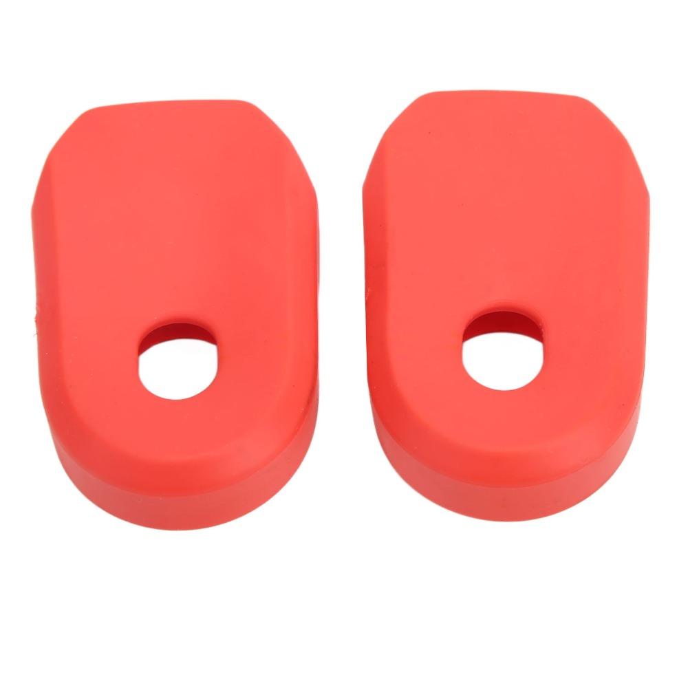 2PCS Anti-Friction Bicycle Crank Protector Soft Bike Crank Boot Crank Arm Sleeve Cycling Use