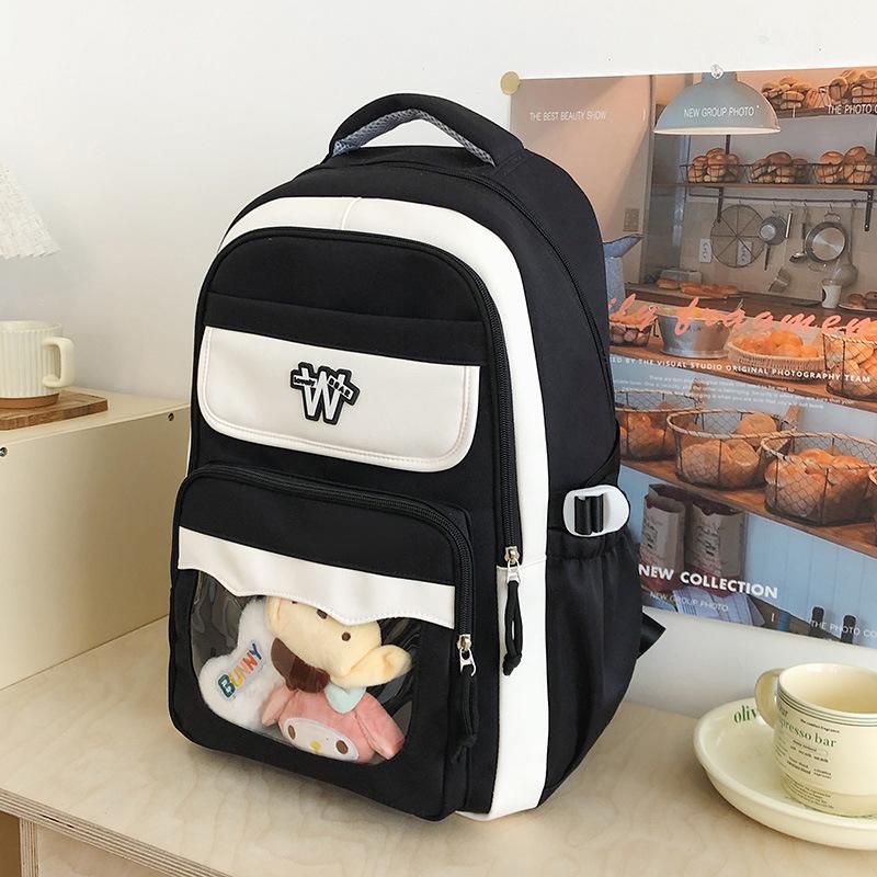 

The schoolbag is high-value, cute and painful, and junior high school students are lightweight and versatile with large capacity.