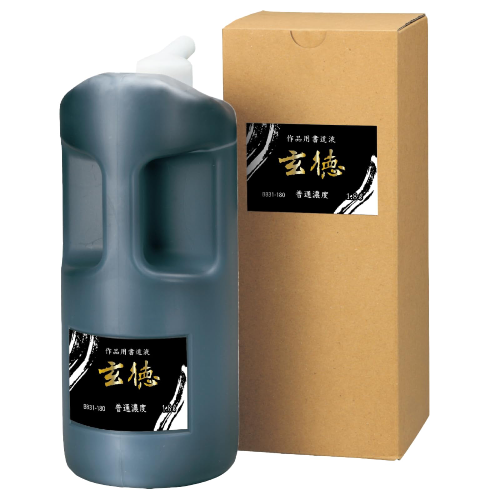 

Kuretake Gentoku Calligraphy Standard Ink, Strength, 1.8L, BB31-180