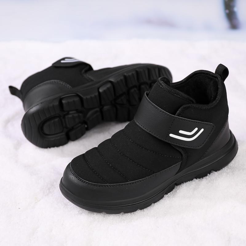 Fashion Winter Boots for Men 2024 New Plush Snow Boots Men Outdoor Fashion Ankle Boots Warm Black Cotton Platform Shoes Men Moccasins