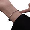 925 Sterling Silver Möbius Loop Open Bangle Women's Bracelet - Young, Light Luxury Design