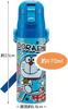 Skater Water Bottle, Doraemon Sticker, 470ml, Direct Drinking, Children's, Stainless Steel, Sports Bottle, SDC4-A