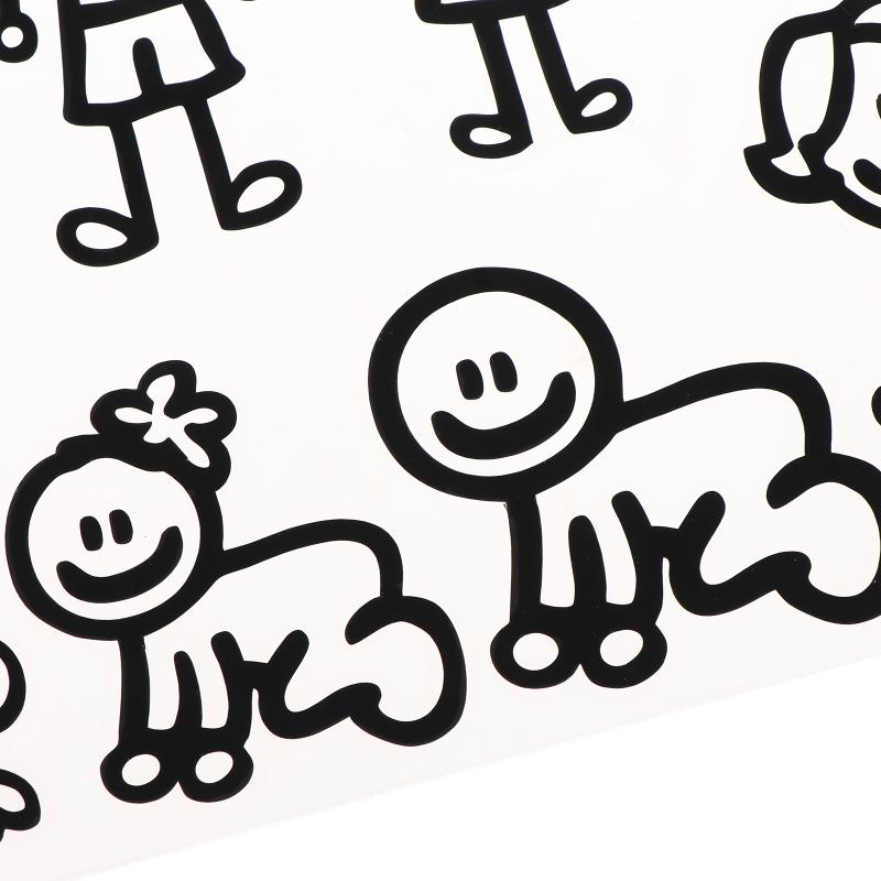 10/20/30Pcs Reflective Car Stickers Interesting Cartoon Family Members Stickers Automobiles Exterior Decals Accessories