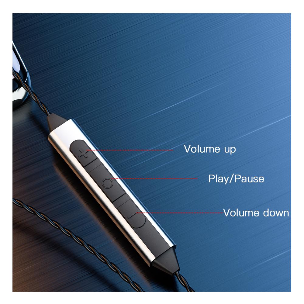 KEYSION Fones de Ouvido HIFI Tipo-C DSD128 Fones de Ouvido com Graves Dinâmicos Banhados a Titânio Chip DAC CX31993 32 bits 384 KHz Fone de Ouvido USB C