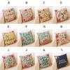Elegant Letter Print Cotton Linen Pillow Cover For Home Car And Office Decor
