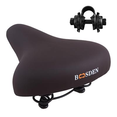 BOOSDEN Bicycle Saddle, Large Soft Saddle for Electric/Electric Assist Bicycles, Soft and Shock-Absorbing, Extra Thick, Comfortable for Buttocks, Mama
