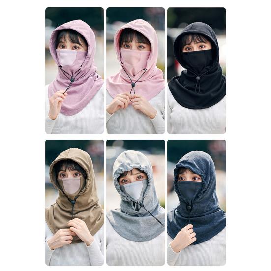 Winter Cycling Face Guard Neck Gaiter Breathable Thick Warm Windproof Outdoor Skiing Motorcycle Bandana Balaclava Hat