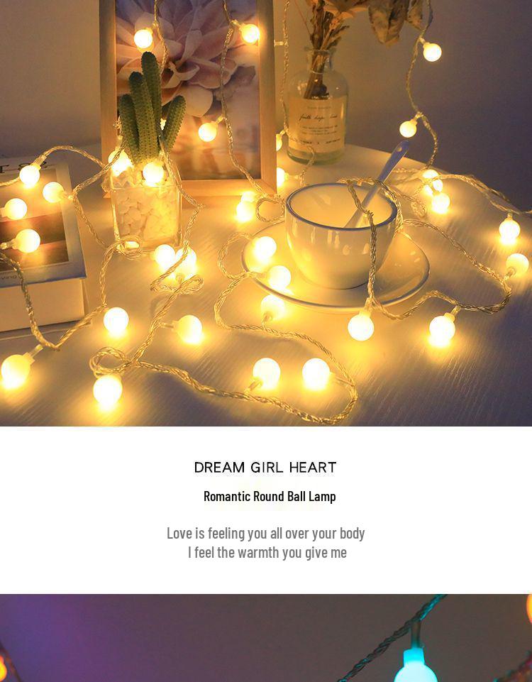 Outdoor Solar LED String Lights - Colorful, Energy-Saving, Long Battery Life