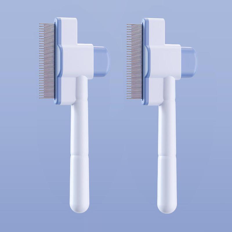Things For Cats Grooming Brush Cat Accessories Self Cleaning Comb For Pet Hair Care Knot Remover And Floating Hair Tool