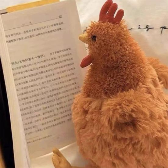 Cute Chicken Plush Doll Soft Stuffed Animal for Kids Lifelike Little Hen Plush Toy Comforting Sleep Buddy Farm Gift for Animal Lovers
