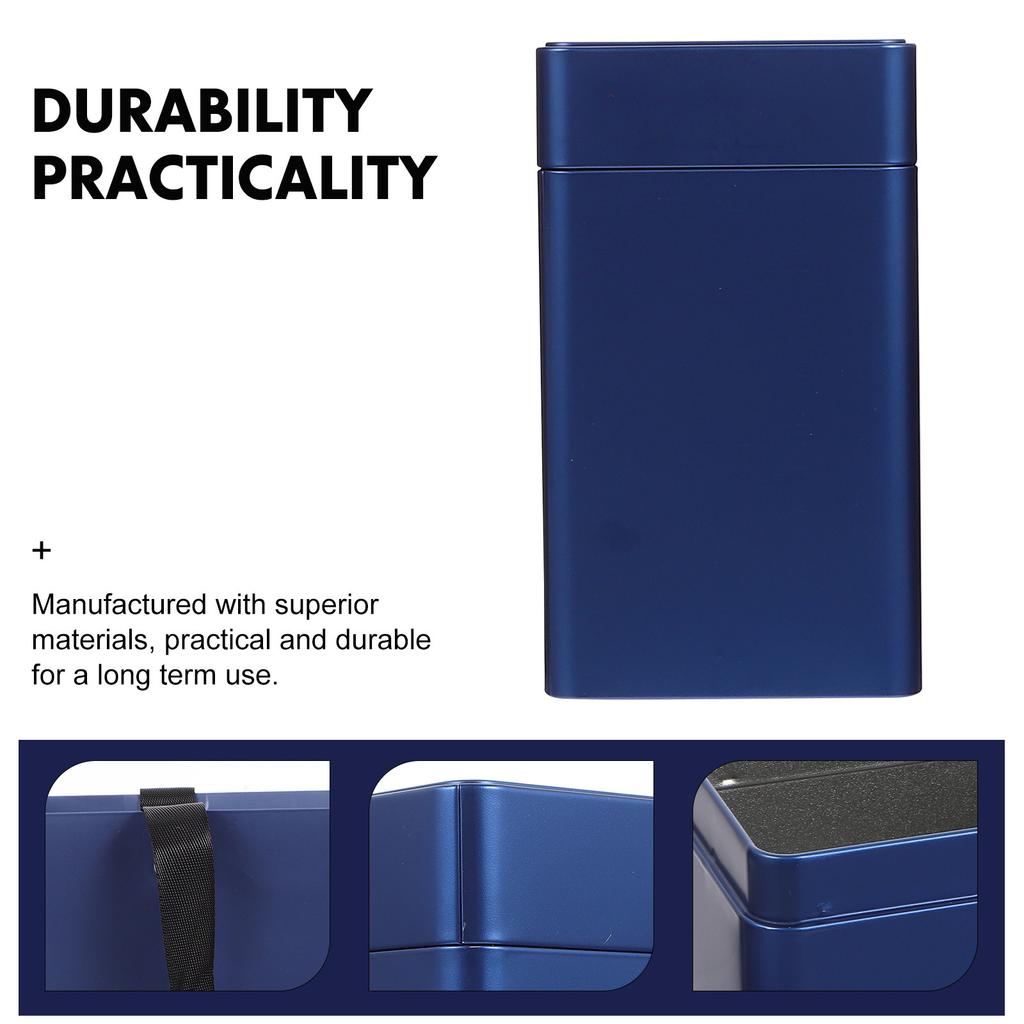 2 Stück Weißblech Teedose Quadratischer Dekorativer Behälter zur Aufbewahrung Tee Kaffee Bohnen Snacks Trockenhaltung Weißblechbehälter