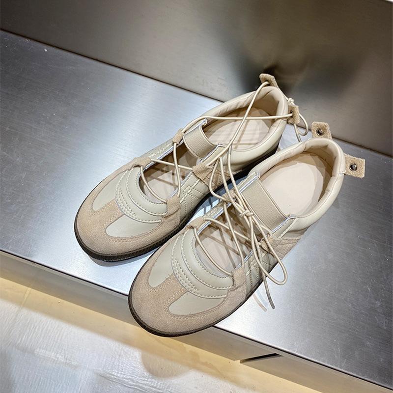 Fashion NEW Casual Leather Women's Sneakers Chunky Heel Elastic Luxury Designer Casual Trainers Fashion All Match Runway Shoes Female