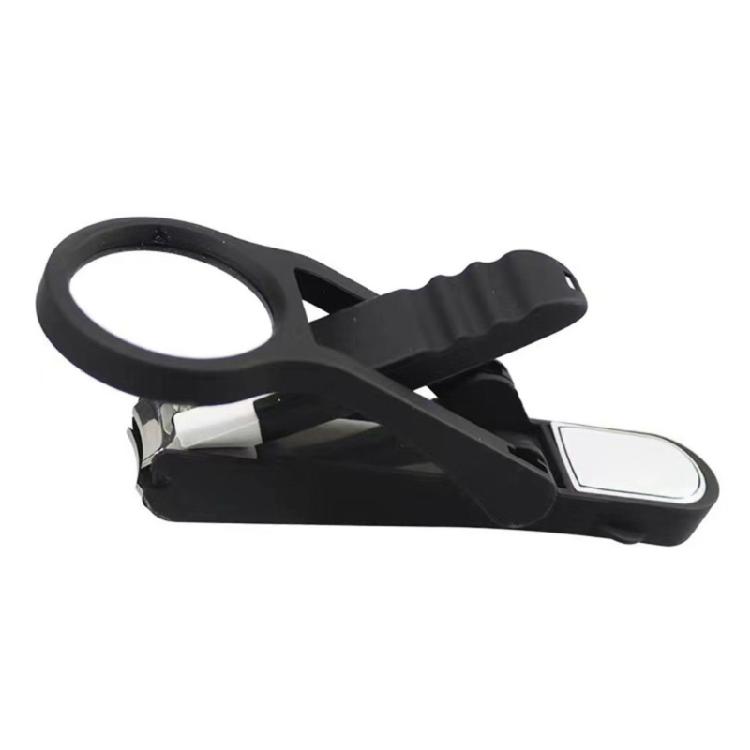 

Large Nail Clippers with Integrated Magnifier for Elderly and Visually Impaired Users Seniors Big Nail Cutter Trimmer чорний