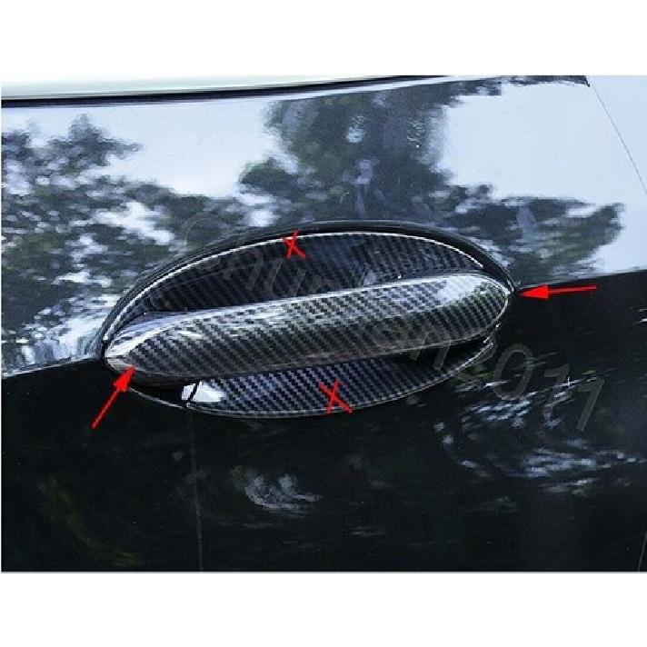 fiber Door Handle Molding Cover Trim for - BMW X5 G05 ABS 5PCS