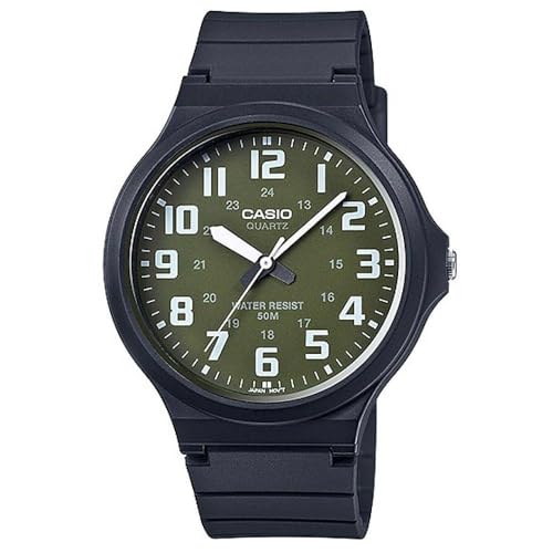 Casio MW-240-3BV Quartz Unisex Watch, Green/White [Parallel Import]