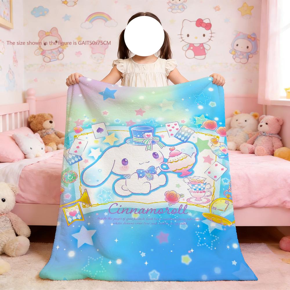 

Cute C-Cinnamoroll cartoon Blanket For Soft Throw Blanket for Picnic Bed Sofa Home Bedroom Cozy Warm Comfortable 75x90cm